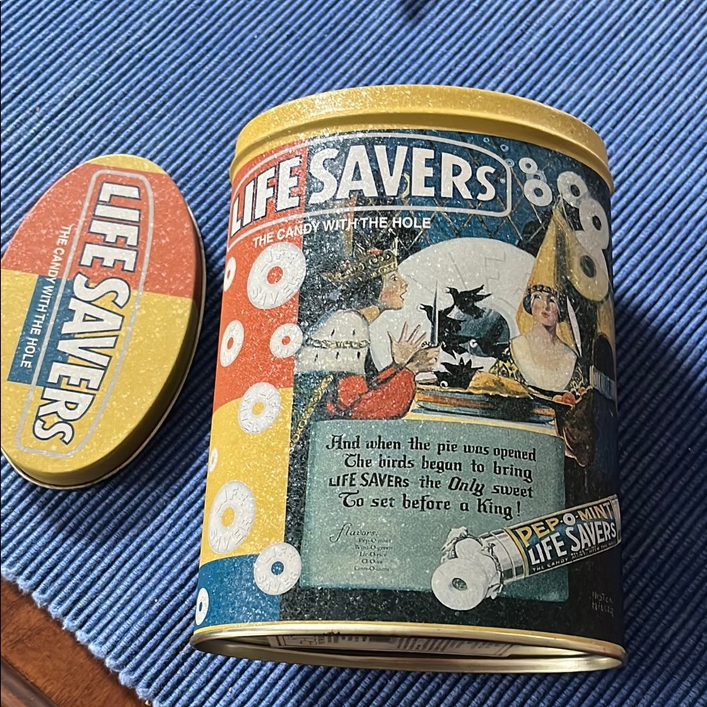 Pep-O-Mint Tin - Colorful Collectible Tin